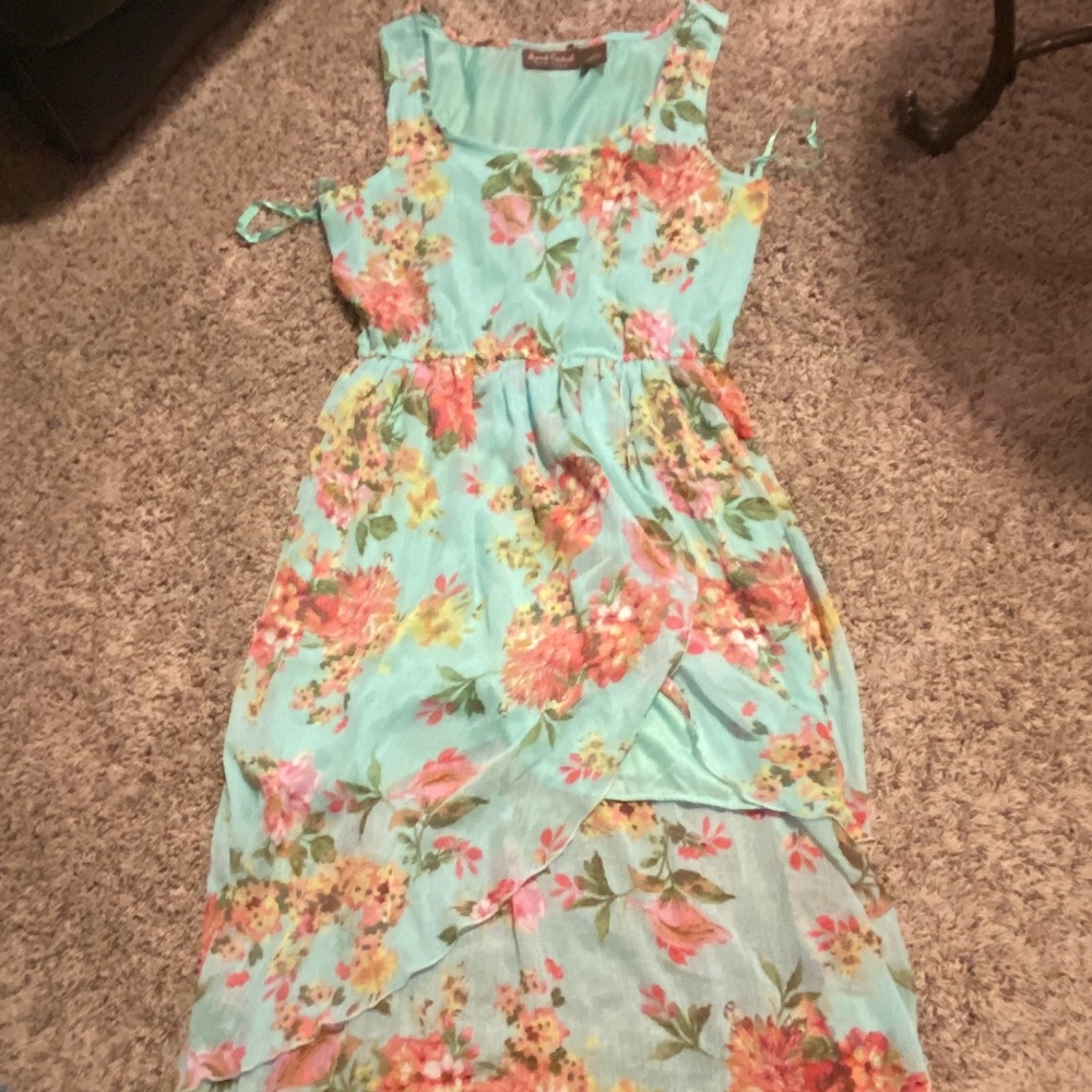 Cami Dress, Hi Low Hem, floral